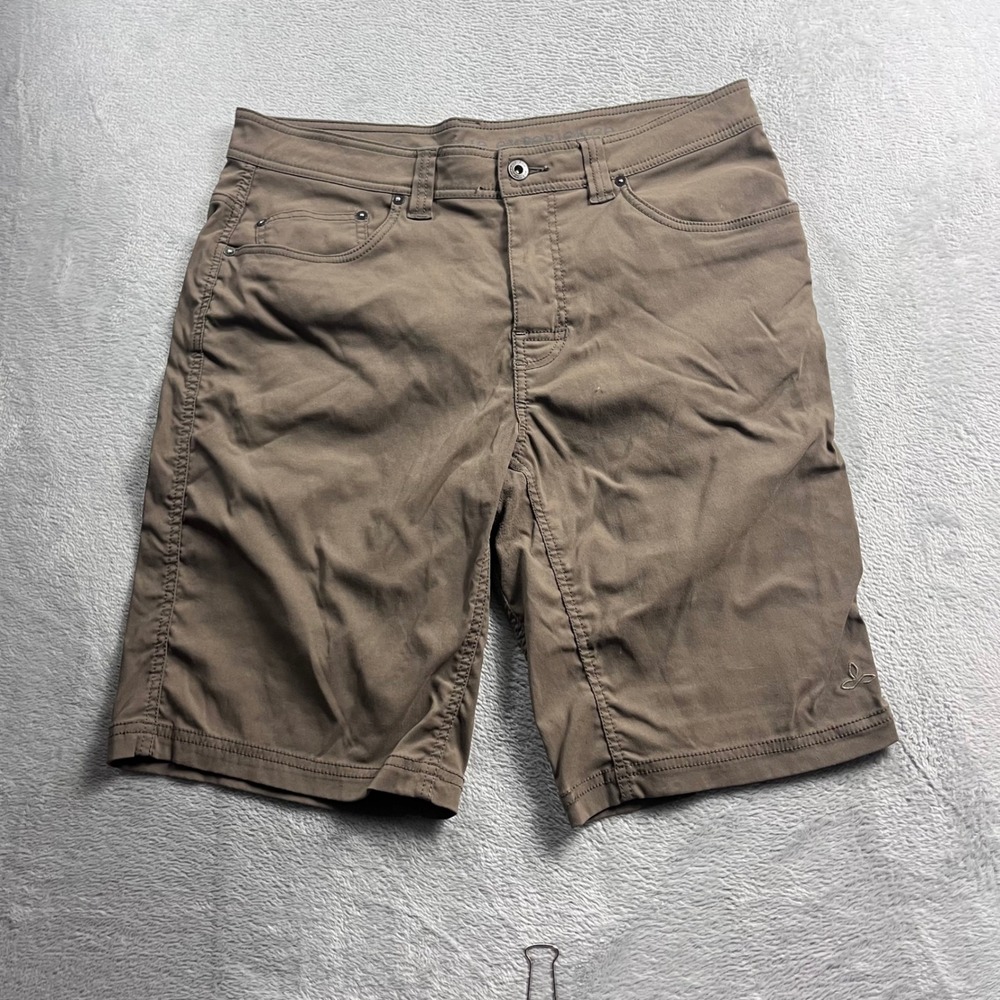 Prana Brion Shorts Mens 33 Brown Stretch Zion Hiking Outdoor 11 Inseam